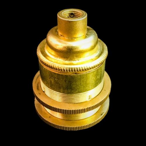 Brass E27 threaded metal lamp holder The Urban Lighting Collection